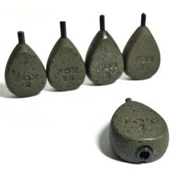 Fox Camotex Flat Pear In-Line Grooved Carp Leads